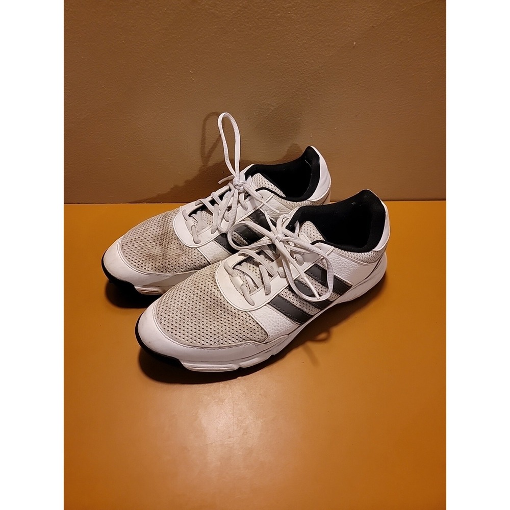 adidas Men's Tech Response Golf Shoes  White Metallic Black Size 10.5